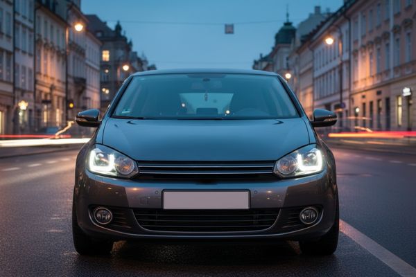 Golf 6 Scheinwerfer an Auto